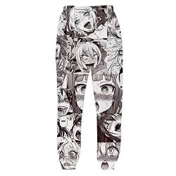 Ahegao Joggers Pants Männer Lustige Cartoon 3D Hosen Jogginghose Herbst Herbst Winter Stil Hosen Hosen XL von WEPTANSES