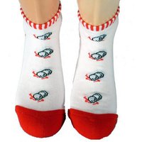 WERI SPEZIALS Strumpfhersteller GmbH Sneakersocken Damen Sneaker Socken rot-weiss von WERI SPEZIALS Strumpfhersteller GmbH