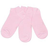 WERI SPEZIALS Strumpfhersteller GmbH Sneakersocken Kinder und Damen Sneakersocken 3-er Pack >Einfarbig< Baumwolle (Set, 3 Paar) 3er Pack von WERI SPEZIALS Strumpfhersteller GmbH