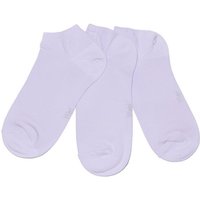 WERI SPEZIALS Strumpfhersteller GmbH Sneakersocken Kinder und Damen Sneakersocken 3-er Pack >Einfarbig< Baumwolle (Set, 3 Paar) 3er Pack von WERI SPEZIALS Strumpfhersteller GmbH