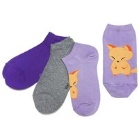 WERI SPEZIALS Strumpfhersteller GmbH Sneakersocken Sneakersocken 3-er Pack für Mädchen Damen >>Fuchs von WERI SPEZIALS Strumpfhersteller GmbH