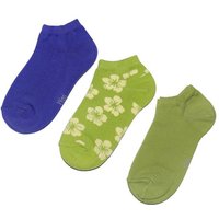 WERI SPEZIALS Strumpfhersteller GmbH Sneakersocken Sneakersocken 3-er Pack für Mädchen und Damen >>Hawaii von WERI SPEZIALS Strumpfhersteller GmbH