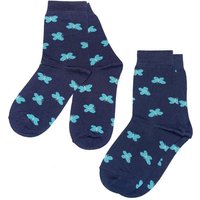 WERI SPEZIALS Strumpfhersteller GmbH Socken Kinder Socken 2-er Pack für Mädchen >>Kleine Schmetterlinge von WERI SPEZIALS Strumpfhersteller GmbH