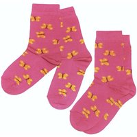 WERI SPEZIALS Strumpfhersteller GmbH Socken Kinder Socken 2-er Pack für Mädchen >>Kleine Schmetterlinge von WERI SPEZIALS Strumpfhersteller GmbH