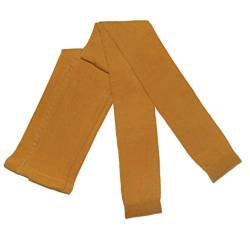 WERI SPEZIALS Damen Leggings mit Baumwolle - Strumpfhose ohne Fuß - Warm und Modisch - in Mehreren Farben. (42-44, Curry) von WERI SPEZIALS