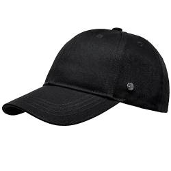 WEROR Herren Baseball Cap Baseballkappe Kappe Mütze WEROR-415.1 (Einheitsgröße, Schwarz) von WEROR