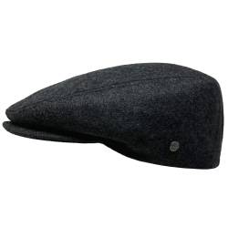 WEROR Herren Flatcap Schiebermütze Schirmmütze Cap Mütze WEROR-394.1 (55, Anthrazit) von WEROR