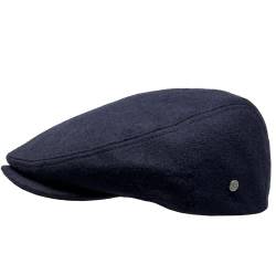 WEROR Herren Flatcap Schiebermütze Schirmmütze Cap Mütze WEROR-394.1 (59, Marine) von WEROR