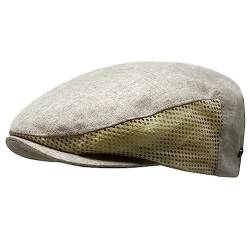 WEROR Herren Flatcap Schirmmütze Schiebermütze Cap Mütze WEROR-417.1 (60, Beige) von WEROR