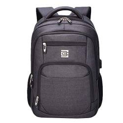 Laptop Rucksack Herren laptoprucksack Rucksäcke für Herren Rucksäcke Rucksacktaschen Reiserucksack Herrenrucksack Mens Rucksack Canvas Rucksack Black von WESDOO