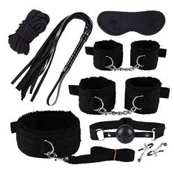 Bondage Handschellen Sex Fesseln Sex Set Sm Mach Sex Spaß Bondage Kit Sexspielzeug Für Frauen Spielzeug Für Erwachsene Sexspielzeug Set black von WESEEDOO