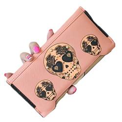 Geldbeutel Damen groß Geldbeutel Frauen klein Brieftasche für Frauen stilvoll Taschengeldbörse für Frauen Frauen Geldbörsen pink von WESEEDOO