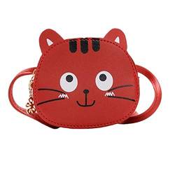 Handtasche mädchen Kleinkind umhängetasche mädchen Taschen für Mädchen Mädchentasche Eine Seite Taschen für Mädchen stilvoll red von WESEEDOO