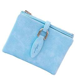 Portemonnaie Damen Gross Geldbeutel Damen groß Frauen Geldbörsen Brieftaschen für Frauen Damenbrieftaschen für Frauen Blue von WESEEDOO