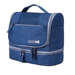 WESEEDOO Kulturbeutel Frauen Kulturtasche MäNner Waschen Tasche Frauen Reisetaschen Für Frauen Herren Toiletry Reise Tasche Machen Up Taschen Für Frauen Navy Blue,One Size von WESEEDOO