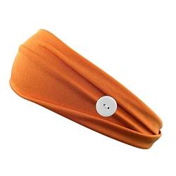 schweißband Kopf Stirnband Damen Sport Herren Haar Band Haar Bands für männer Stirnband Männlichen Haar Band Damen stirnbänder Kopf Bands Stirnbänder orange,1 von WESEEDOO