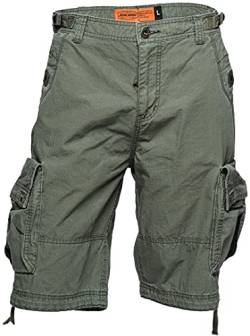 WEST COAST CHOPPERS Caine Ripstop Cargo Shorts (Green,XXL (EU 56)) von WEST COAST CHOPPERS