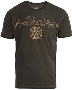 WEST COAST CHOPPERS Eagle Crest T-Shirt (Dark Khaki,L) von WEST COAST CHOPPERS