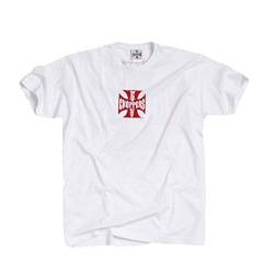WEST COAST CHOPPERS Herren T-Shirt OG Classic, Farbe:White/red, Größe:L von WEST COAST CHOPPERS