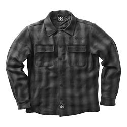 WEST COAST CHOPPERS Herren Übergangsjacke Wool Lined Plaid, Farbe:grey/black, Größe:XL von WEST COAST CHOPPERS