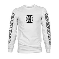 WEST COAST CHOPPERS OG LBC Long Sleeve Männer Langarmshirt weiß L von WEST COAST CHOPPERS