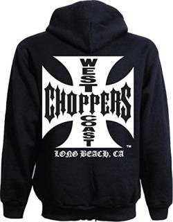 WEST COAST CHOPPERS WCC Hoodie Iron Cross Light Cotton Schwarz M von WEST COAST CHOPPERS