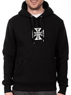 WEST COAST CHOPPERS WCC Hoodie Iron Cross schwarz-M von WEST COAST CHOPPERS