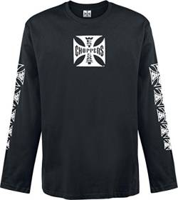 West Coast Choppers Cross Longsleeve schwarz, XXL von WEST COAST CHOPPERS