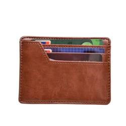 WESTCH Brieftasche Visitenkartentasche Bankkartentasche Herren Geldklammer Kurze Geldbörse Geldklammer Kartentasche Kartenhülle (Farbe: E, Größe: 7,8 * 11,5 cm) von WESTCH