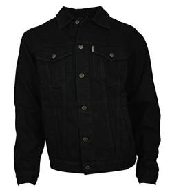 WESTERN-SPEICHER Jeansjacke Denim Herren Jacke Baumwolle schwarz Größe 4XL von WESTERN-SPEICHER