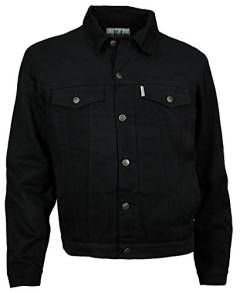 WESTERN-SPEICHER Jeansjacke Herren Denim Winter Fleece gefüttert schwarz Größe 2XL von WESTERN-SPEICHER