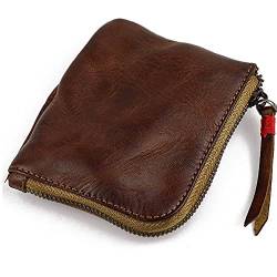 Leather Coin Purse,for Women&Men Vintage Handmade Wallet, Card Holder Bag, Purses, Braun von WETG