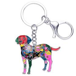 WEVENI Emaille Legierung Labrador Hund Schlüsselanhänger Zubehör Haustierschmuck Auto Brieftasche Charms Für Frauen Mädchen (Mehrfarbig) von WEVENI