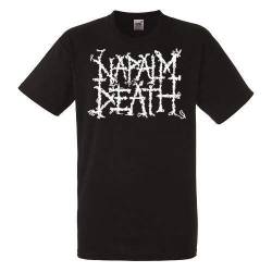 Napalm Death Logo Black T-Shirt Rock T-Shirt Rock Band Shirt von WEW