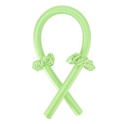 Lockenwickler Heatless Curling Rod Stirnband Band Seide Hairwear Lockenwickler Lazy Curling Keine Wärme Schlafen Weichen Curler for Mädchen Frau Styling Werkzeug Papilotten (Größe : Fluorescent green von WEbjay