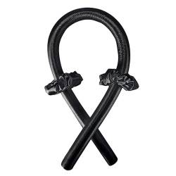 Lockenwickler Heatless Curling Rod Stirnband Band Seide Hairwear Lockenwickler Lazy Curling Keine Wärme Schlafen Weichen Curler for Mädchen Frau Styling Werkzeug Papilotten (Größe : Noir) von WEbjay