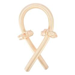 Lockenwickler Heatless Curling Rod Stirnband Band Seide Hairwear Lockenwickler Lazy Curling Keine Wärme Schlafen Weichen Curler for Mädchen Frau Styling Werkzeug Papilotten (Größe : Warm yellow) von WEbjay