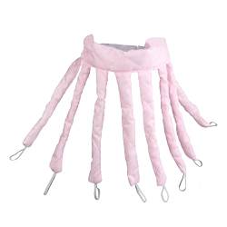 Lockenwickler Hitzeloser Lockenwickler, keine Hitze, hitzefreie Locken, Stab, Stirnband, Schlafkopfbänder, keine Hitze, Damen-DIY-Lazy-Haar-Styling-Werkzeuge Papilotten (Größe : Pink) von WEbjay