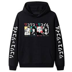 WFSWG Lycoris Recoil Hoodie für Frauen Männer Anime Nishikigi Chisato Cosplay Kostüm bedruckter Pullover Langarm Kapuzen-Sweatshirt Manga Pullover Tops von WFSWG