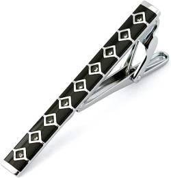 Krawattenstange Männer Metall Silber Gold Einfache Krawatte Krawattenklammer Verschluss Clip Klemmstift Männer Edelstahl for Geschäftsmann Krawatte Krawattenklammern (Farbe: LJ 114) ( Color : Lj 206 ) von WHIMSIMART
