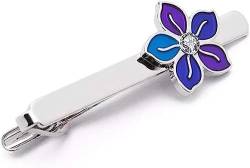 WHIMSIMART Krawattenstange Blumen-Krawattenklammer for Herren, Clips, Manschettenknöpfe, Set, Business-Krawattenklammern, Hochzeit, Anzug, Clip for Herren von WHIMSIMART