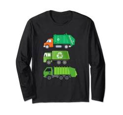 Müllwagen-Schlafanzug (oben) 2t Langarmshirt von WHITE BEARD Art Gift Graphic Clothes Accessories