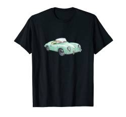 Aquarell Oldtimer Cabrio Auto T-Shirt von WHITE BEARD Art Gifts Clothes Accessories