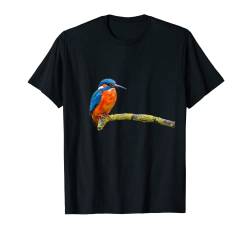 Es ist ein blauer und orangefarbener Eisvogel. T-Shirt von WHITE BEARD Art Gifts Clothes Accessories