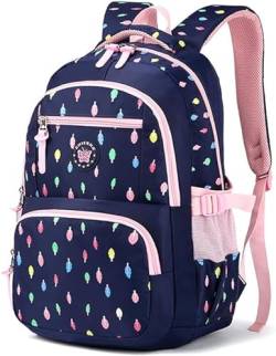 Rucksack, Schultasche für Kinder Kleinkinder Studenten Bookbag Lässiger Tagesrucksack Laptop Rucksack Outdoor Reisetasche - Idee für Mädchen Alter 3 4 5 6 7 8 9 10 Jahre alt - Blau von WHT