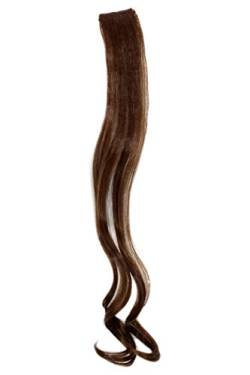 1 Clip Extension Strähne wellig Hell-Braun YZF-P1C18-8 45cm/ 18inch Haarverlängerung Haarteil Farbton: 8 von WIG ME UP