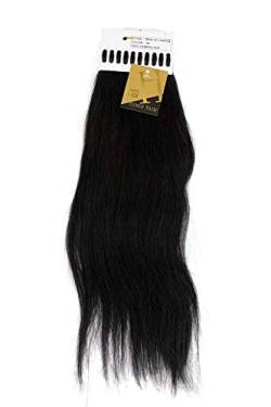 Echthaar Extensions Set 100g (100 x 1g Strähnen) Keratin Bondings 18 Zoll/ 49cm Haarverlängerung Dunkelbraun 18HH-1G-3 von WIG ME UP