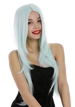 WIG ME UP - 3217-T5507 Perücke Damen sehr lang gestuft glatt Mittelscheitel Grün Hellgrün von WIG ME UP