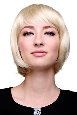 WIG ME UP - 703-88E Sexy Bob, Perücke, gerader Pony, Blond, Gold-Lichtblond von WIG ME UP