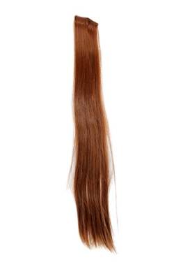 WIG ME UP - Breite Extension mit 2 Clips Strähne Haarverlängerung Haarteil Highlight glatt 63cm / 25inch Rot-Braun YZF-P2S25-30 von WIG ME UP